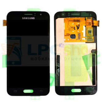 Дисплей для Samsung  Galaxy J1 (2016) J120F в сборе с тачскрином Черный - Оригинал
