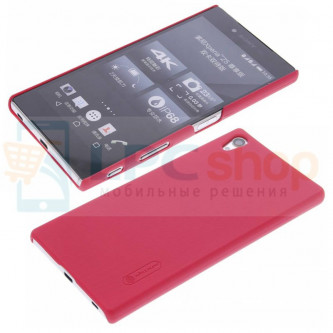 Чехол накладка Nillkin "Frosted" для Sony Xperia Z5 Premium (E6853) / Z5 Premium Dual (E6833 / E6883) - Красный
