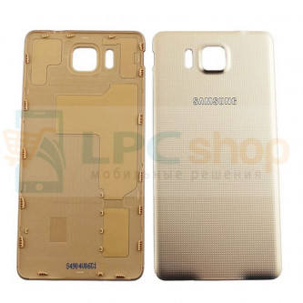 Крышка(задняя) Samsung Galaxy Alpha G850F Золотая