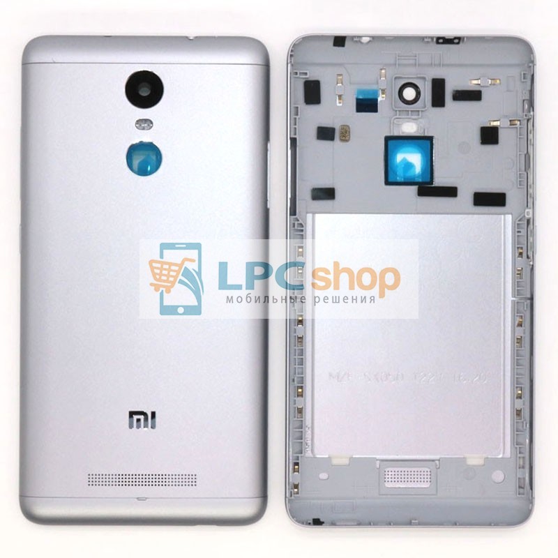 Крышка(задняя) Xiaomi Redmi Note 3 Серебро