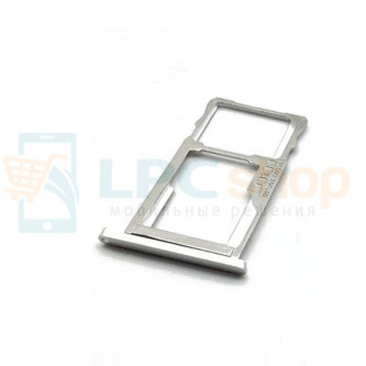 Лоток SIM Meizu M3s mini Серебро
