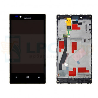 Дисплей для Nokia Lumia 720 в сборе с рамкой Черный