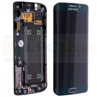 Дисплей для Samsung Galaxy S6 Edge G925F в сборе с рамкой Зеленый - Оригинал