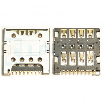 Коннектор SIM LG Optimus G Pro E988 / H818 / D335 / Magna H502 / Spirit H422 / G4c H522y / Huawei Honor 4X / G630 / Xiaomi Redmi