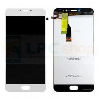 Дисплей для Meizu M3 Note (L681H загнутый шлейф) в сборе с тачскрином Белый