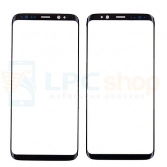 Стекло (для переклейки) Samsung G955F (S8+) Черное