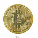 Монета Биткоин (BitCoin) сувенирная Золотая (не являются платёжным средством)