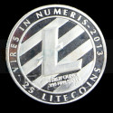 Монета Лайткоинт (LiteCoin) сувенирная Серебро (не являются платёжным средством)