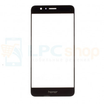 Стекло (для переклейки) Huawei Honor 8 Черное
