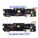 Шлейф разъема зарядки Xiaomi Redmi Note 3 (плата) и микрофона (24 pin) H3Z_UB_AX160305