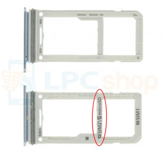 Лоток сим-карты и карты памяти Samsung S8 Dual G950FD / S8 Plus Dual G955FD Голубой