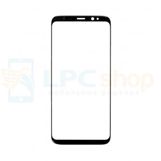 Стекло (для переклейки) Samsung Galaxy S8 G950F Черное