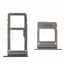Лоток сим карты и карты памяти Samsung A5 (2017) A520FD / A7 (2017) A720FD Dual (2 сим карты) (комплект из 2шт) Черный
