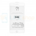 5D Бронестекло (защитное стекло) для Iphone 7 Plus / Iphone 8 plus (полное покрытие 5D) 0,3мм Белое