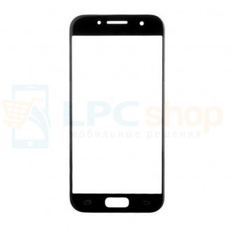 Стекло (для переклейки) Samsung A520F Черное