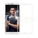 Защитное стекло (Full Screen) для Huawei Honor 7X Белое (полное покрытие) 