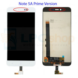 Дисплей для Xiaomi Redmi Note 5A PRO / Prime в сборе с тачскрином Белый