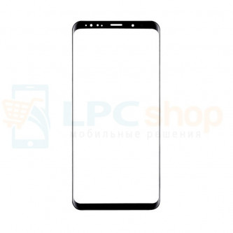 Стекло (для переклейки) Samsung Galaxy S9+ Plus G965F Черное