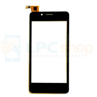 Тачскрин (сенсор) для Fly FS458 (Stratus 7) Черный
