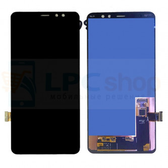 Дисплей Samsung A8+ 2018 A730F в сборе с тачскрином Черный - Оригинал