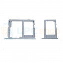 Лоток сим карты и карты памяти Samsung J3 (2017) J330FD Dual (для 2-х сим карт) (комплект из 2шт) Синий