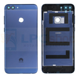 Крышка(задняя) Huawei P Smart Синия + Кнопки + Линза Камеры