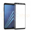 Защитное стекло (Full Screen) для Samsung A8 2018 A530F (Полное покрытие) Черное