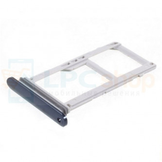 Лоток сим карты и карты памяти LG V30 H930 Синий (Blue)