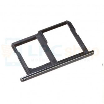 Лоток сим карты и карты памяти LG X power K220DS Черный (Black)