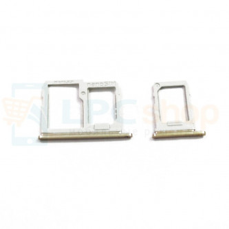 Лоток сим карты и карты памяти LG Q6a M700 (комплект из 2шт) Золотой (Gold)