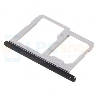 Контейнер сим карты (sim1) и карты памяти LG Q6a M700 Черный (Black)