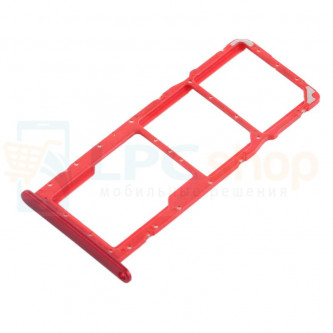 Контейнер сим карты и карты памяти Huawei Honor 8X / Honor 9X Lite Красный (red)