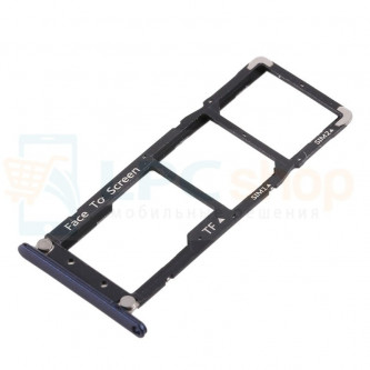 Контейнер сим карты и карты памяти Asus ZenFone 4 Max ZC520KL Темно-Синий