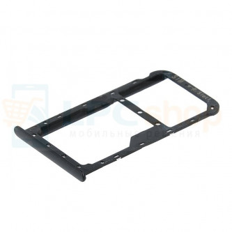 Контейнер сим карты и карты памяти Huawei Honor 7X Черный (black)