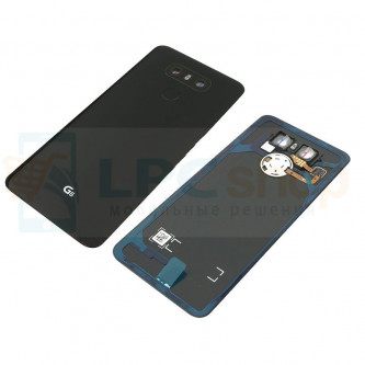 Крышка(задняя) LG G6 H870DS Черная Оригинал ( с линзой и кнопкой)