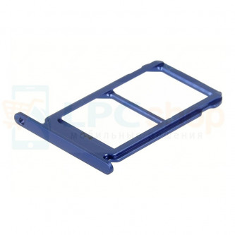 Лоток сим карты и карты памяти Huawei Honor 10 Синий (Phantom blue)