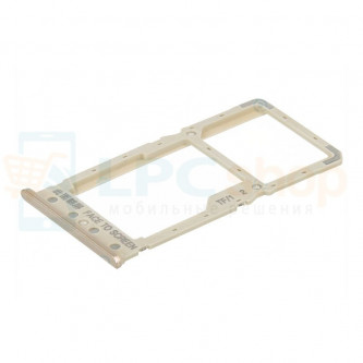 Лоток сим карты и карты памяти Xiaomi Redmi 6A / Redmi 6 Золотой
