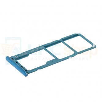 Контейнер сим карты и карты памяти Samsung A7 (2018) A750FD Синий