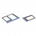 Лоток сим карты и карты памяти Samsung J4 (2018) J415FD / J6 (2018) J610FD (для 2-х сим карт) (комплект из 2шт) Синий
