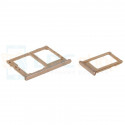 Лоток сим карты и карты памяти Samsung J4 (2018) J415FD / J6 (2018) J610FD (для 2-х сим карт) (комплект из 2шт) Золото