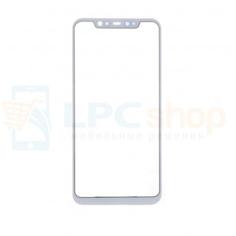 Стекло (для переклейки) Xiaomi Mi8 Белое