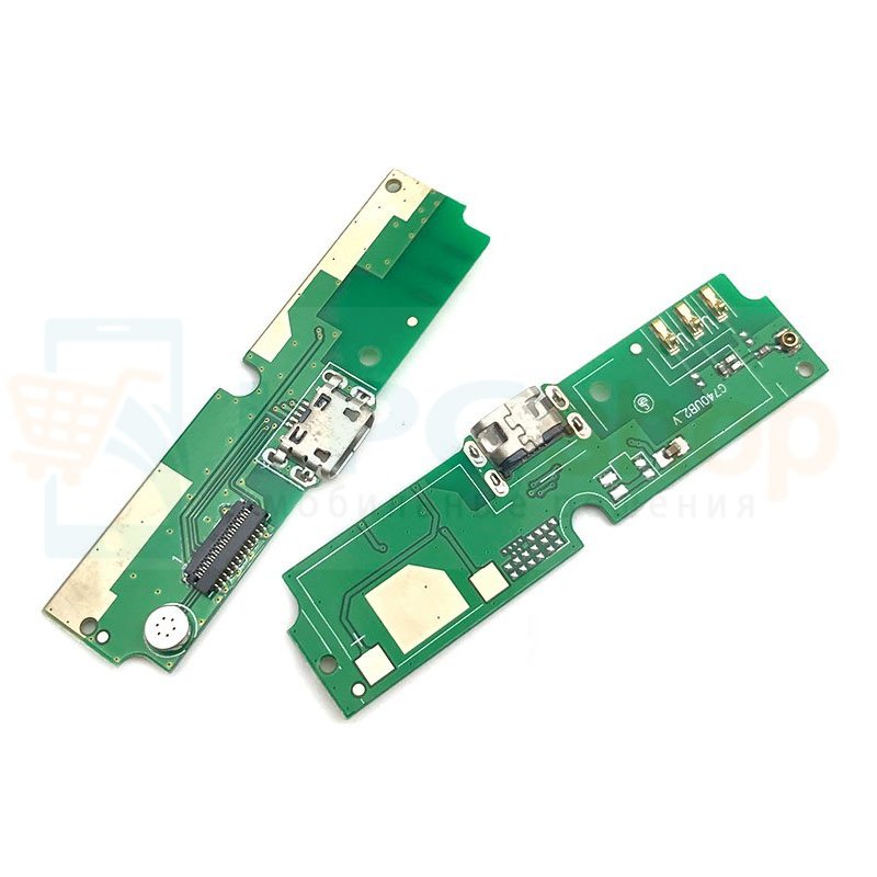 Шлейф разъема зарядки Micromax Q4101 Bolt Warrior 1 Plus и микрофон