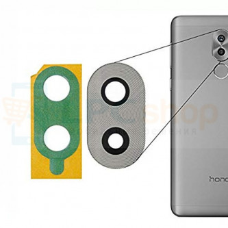 Стекло (для переклейки) камеры Huawei Honor 6X Серебро