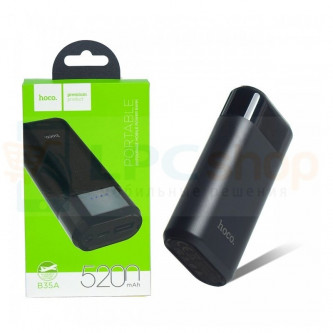 Аккумулятор (Power Bank) Hoco B35A 5200 mAh (2A) Черный