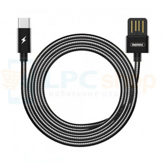 Кабель Type-C  Remax RC-080a (оплетка металл) Черный