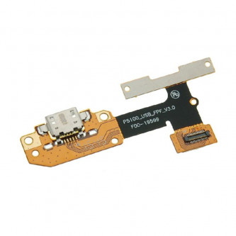 Шлейф разъема зарядки Lenovo Tab 3 8 YT3-850M / YT3-X50M и кнопки громкости (P5100-USB-FPC-V3.0)