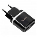 СЗУ USB Hoco C12 (2A, 2 порта) Черный