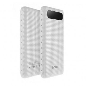 Аккумулятор (Power Bank) Hoco B20A 20000 mAh (2A, 2USB, с дисплеем) Белый