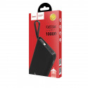 Аккумулятор (Power Bank) Hoco J25 10000 mAh (2A, встроенный кабель Lightning) Черный
