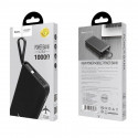 Аккумулятор (Power Bank) Hoco J25A 10000 mAh (2A, встроенный кабель MicroUSB) Черный